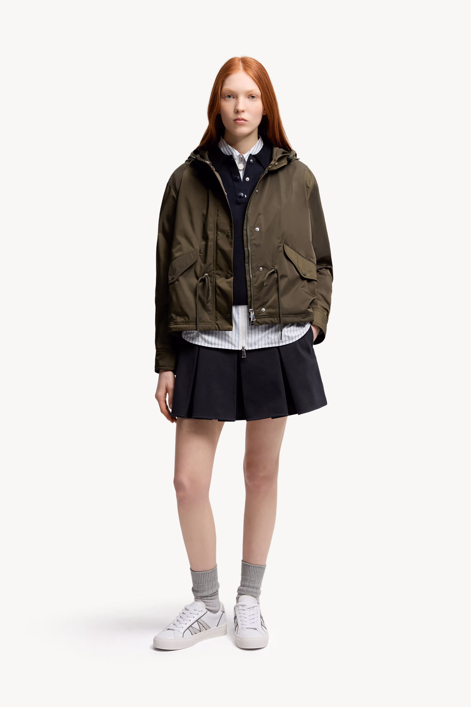 Polo de punto de algodón Mujer Azul marino Moncler 0